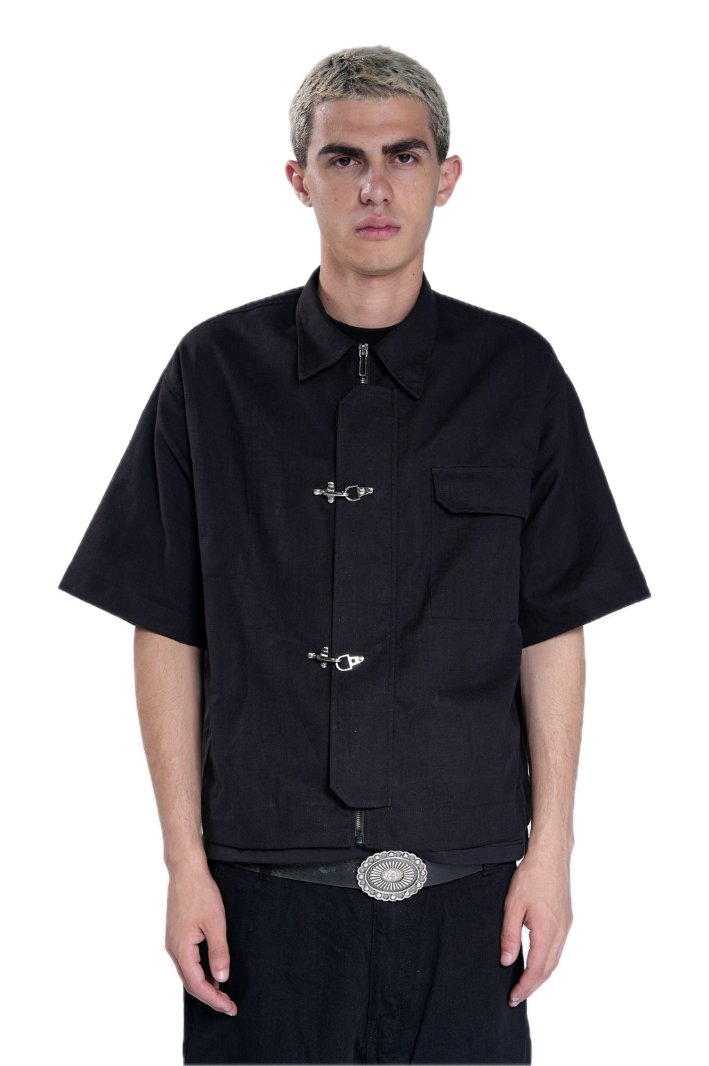 Cruel Black Linen Shirt