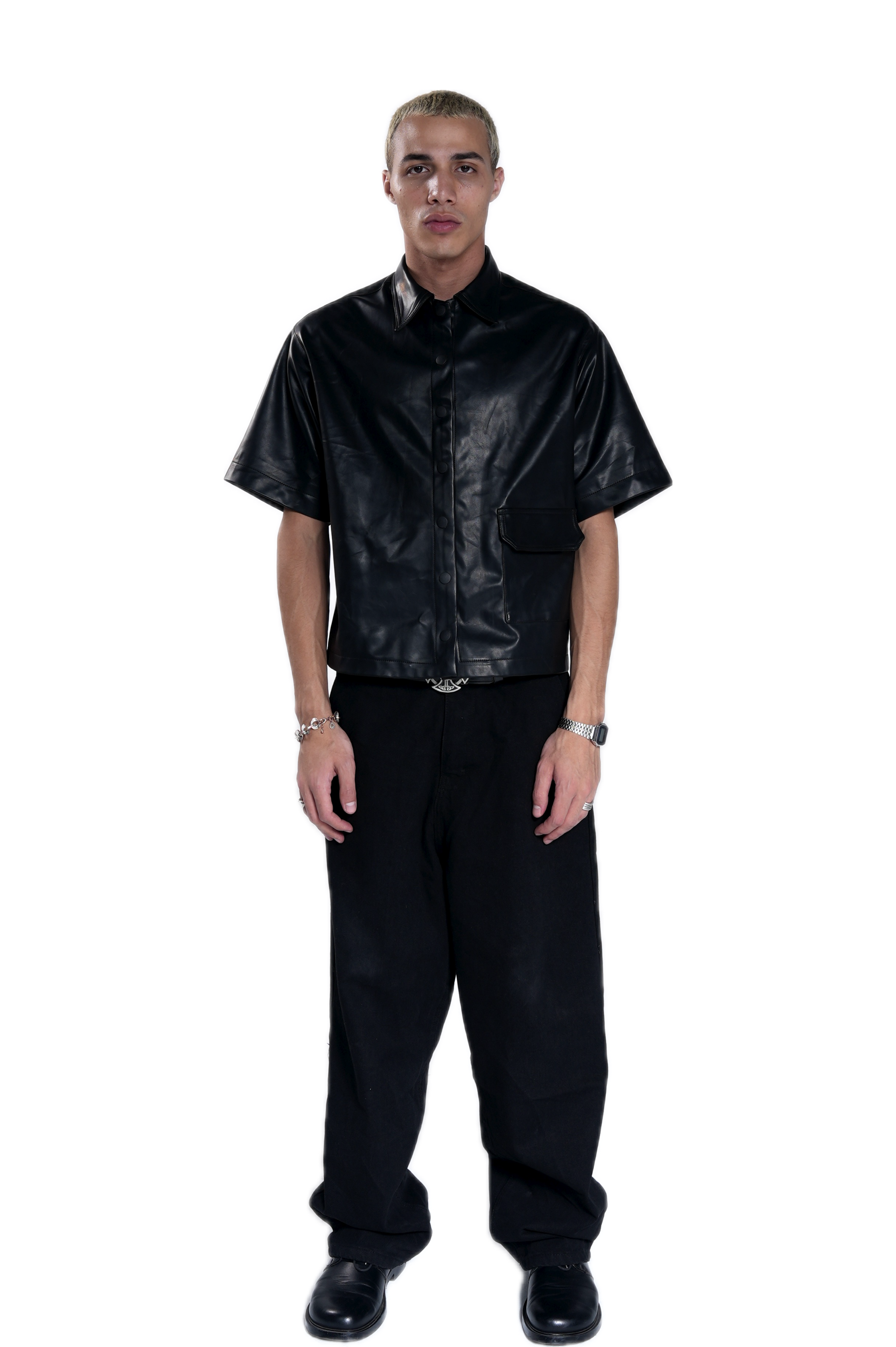 Cruel Black Leather Shirt