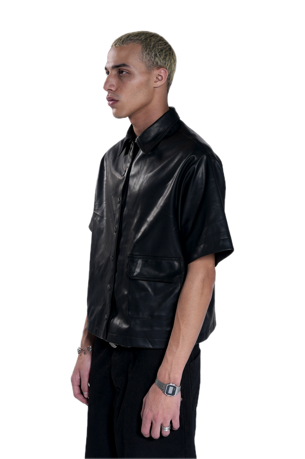 Cruel Black Leather Shirt