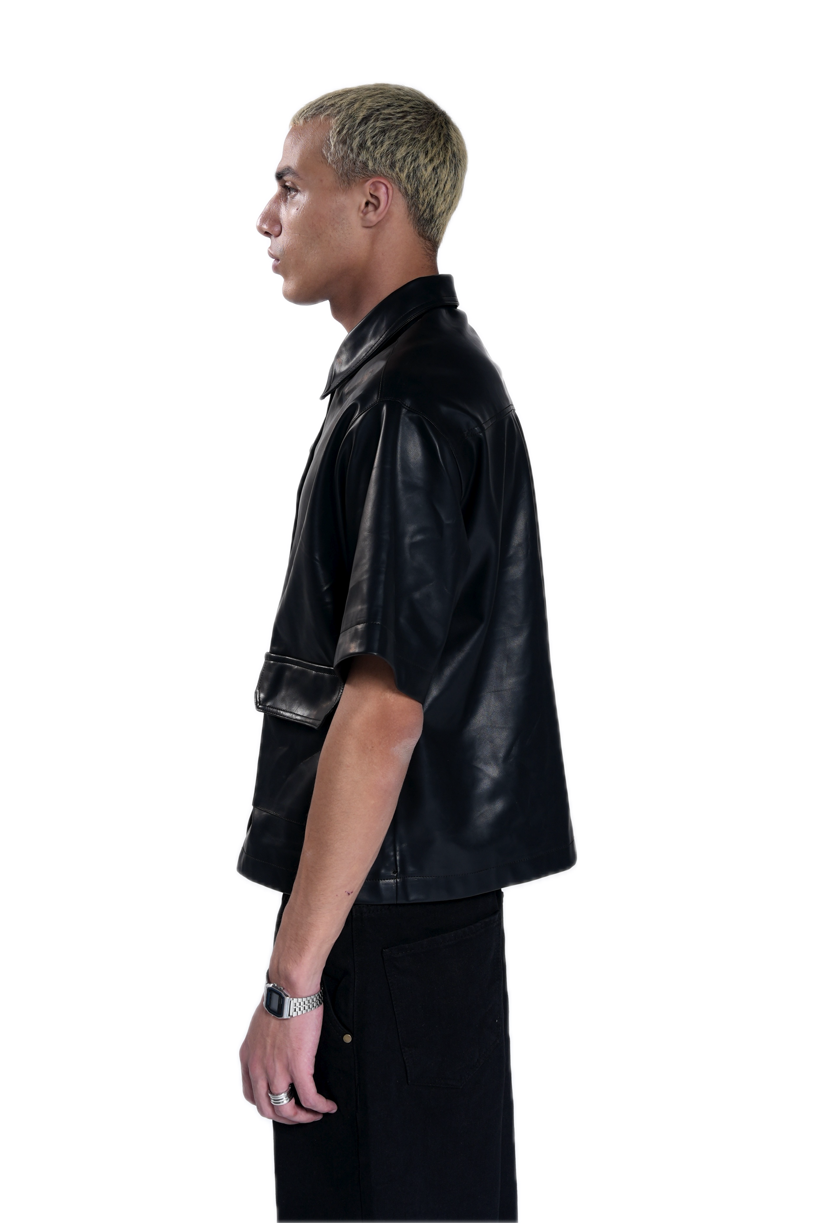 Cruel Black Leather Shirt