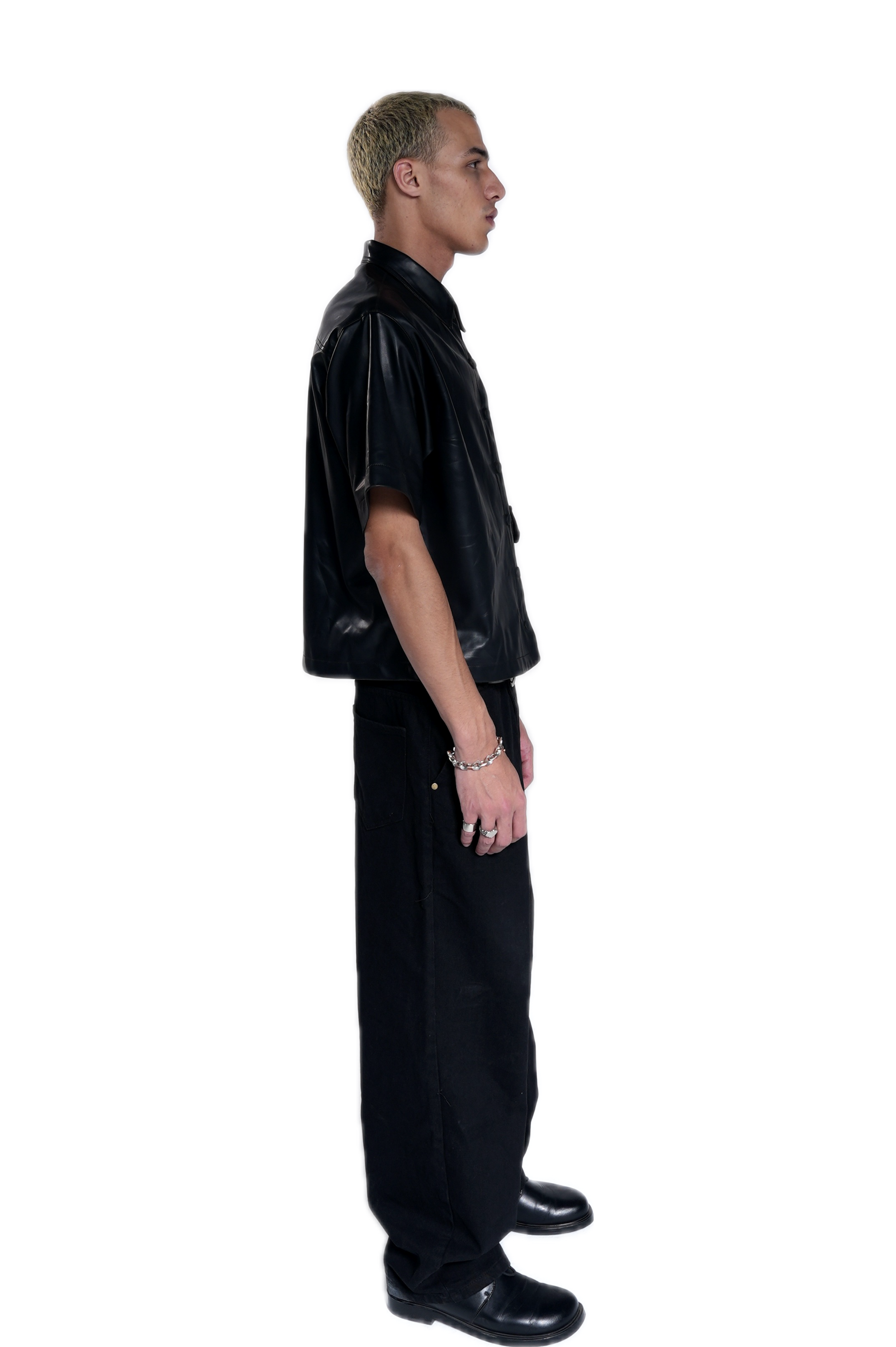 Cruel Black Leather Shirt